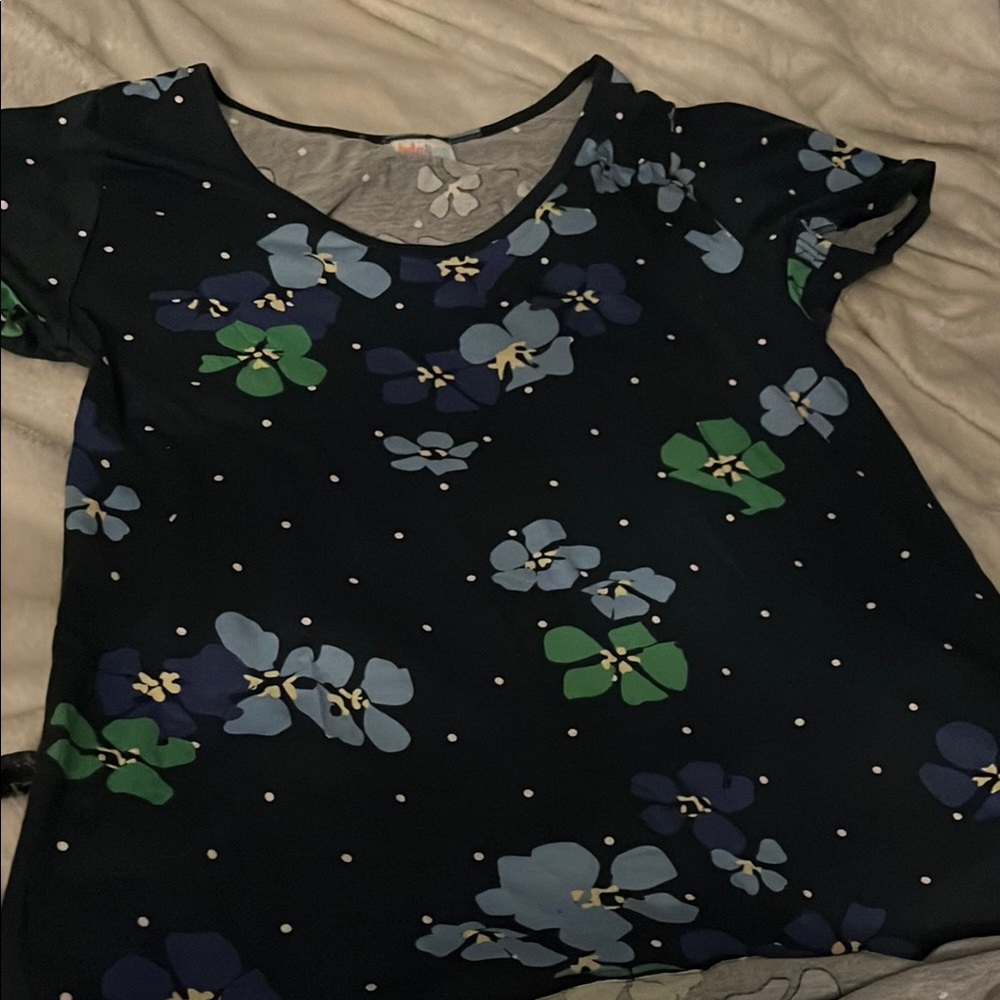 Floral Print Short Sleeve Top